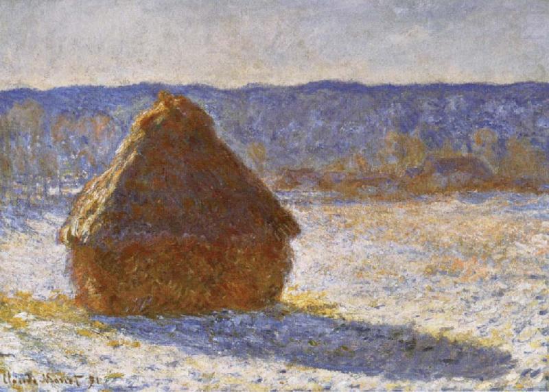 Claude Monet Haystack in the Snwo,Morning china oil painting image